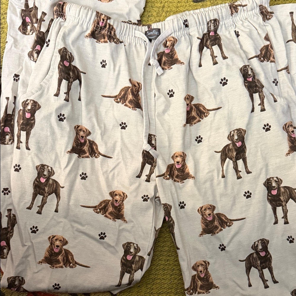 Comfies Dog Print Pajama Pants size M - Picture 3 of 5